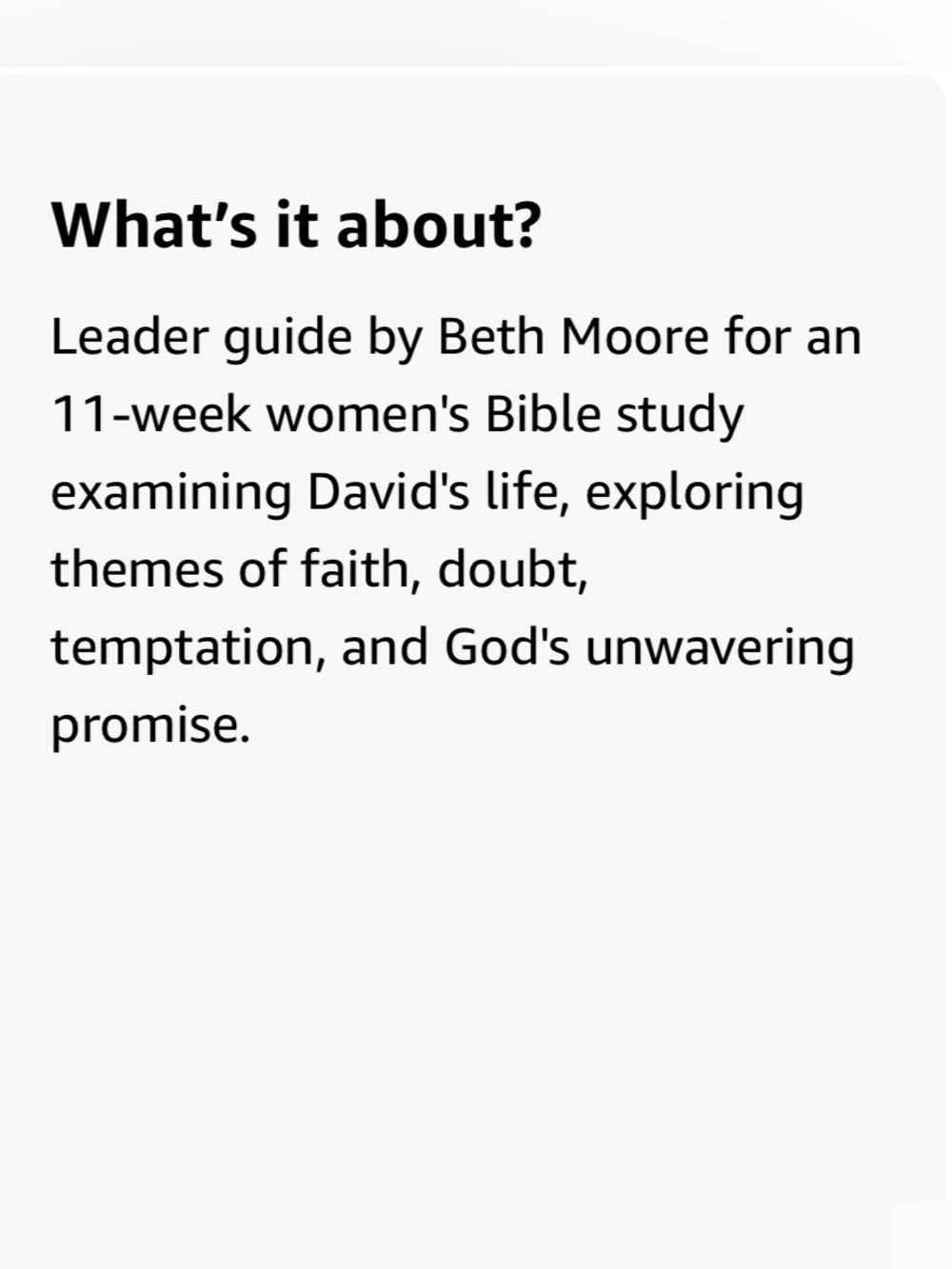 David - Bible Study Book Updated Edition: Seeking a Heart Like His by Beth Moore